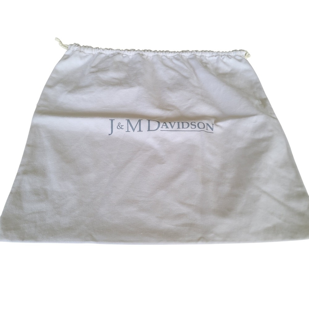 J&M Davidson White Cotton Drawstring Dust Bag for Handbags Shoes 19x15 Large